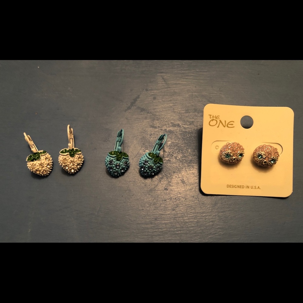 3 for $10 !!! Three pairs of cute earrings NWOT